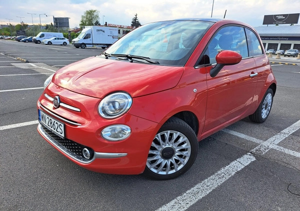 Fiat 500 cena 38800 przebieg: 61300, rok produkcji 2016 z Warszawa małe 67